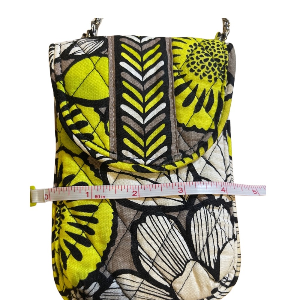 VERA BRADLEY Citron Mini Crossbody Bag 4W x 6.5H. - Picture 6 of 10